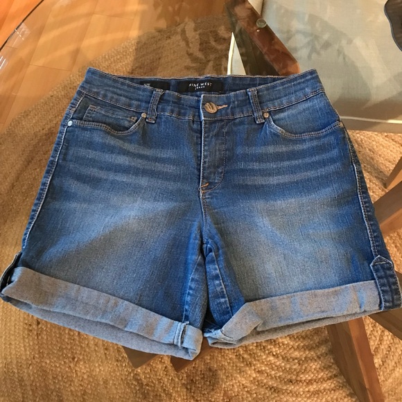 nine west jean shorts